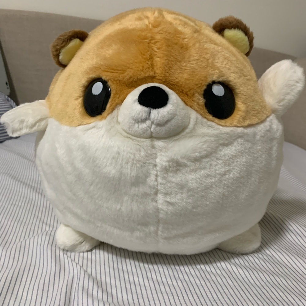 Ham Friends Jinsung Plush Hamster Brown and White 10”